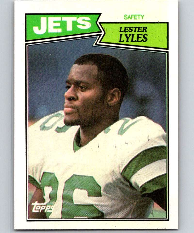 1987 Topps #142 Lester Lyles NY Jets NFL Football Image 1