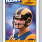 1987 Topps #145 Jim Everett RC Rookie LA Rams NFL Football Image 1
