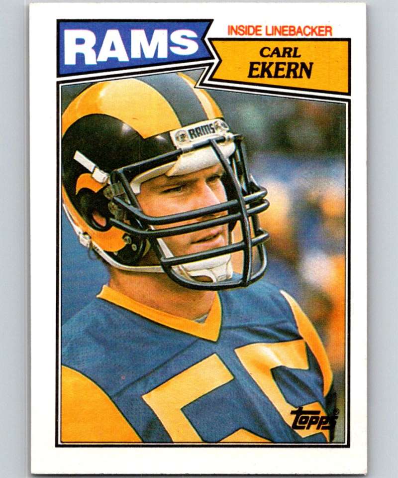 1987 Topps #155 Carl Ekern LA Rams NFL Football