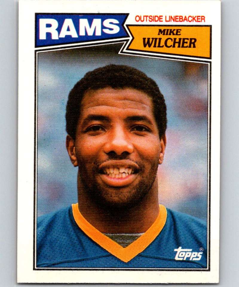 1987 Topps #156 Mike Wilcher LA Rams NFL Football Image 1
