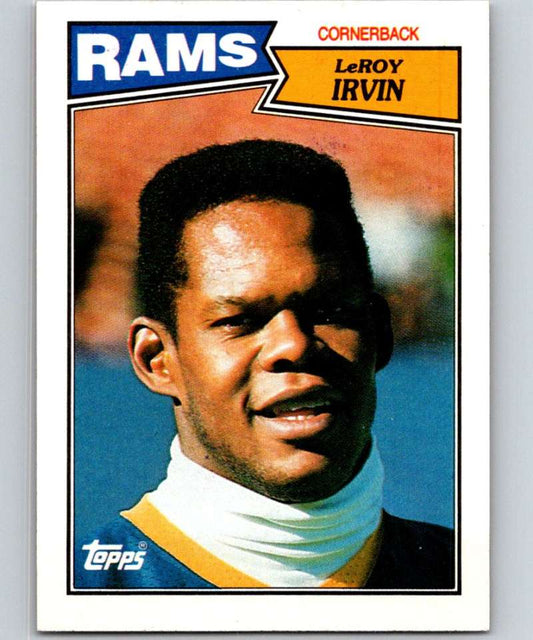 1987 Topps #158 LeRoy Irvin LA Rams NFL Football Image 1