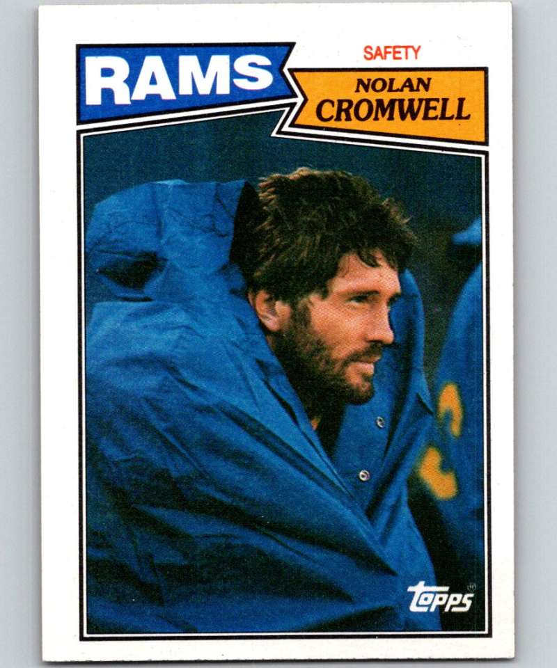 1987 Topps #159 Nolan Cromwell LA Rams NFL Football Image 1