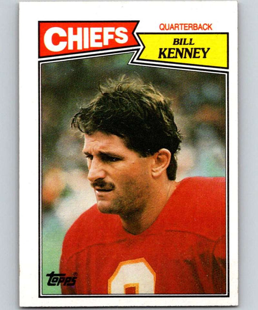 1987 Topps #161 Bill Kenney Chiefs NFL Football Image 1