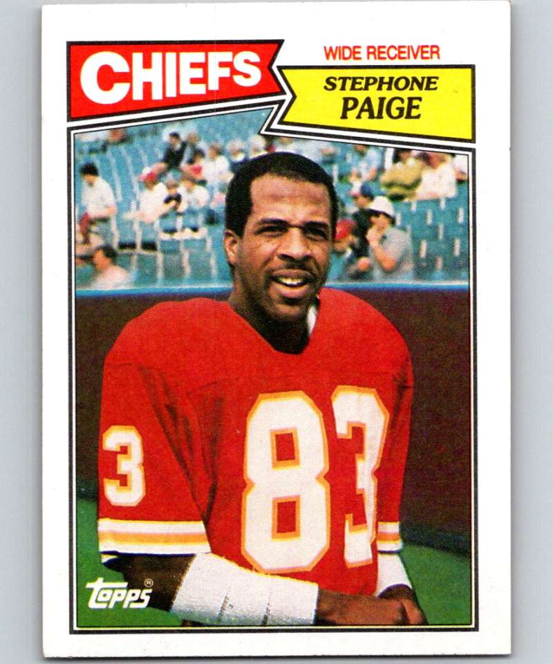1987 Topps #162 Stephone Paige Chiefs NFL Football Image 1
