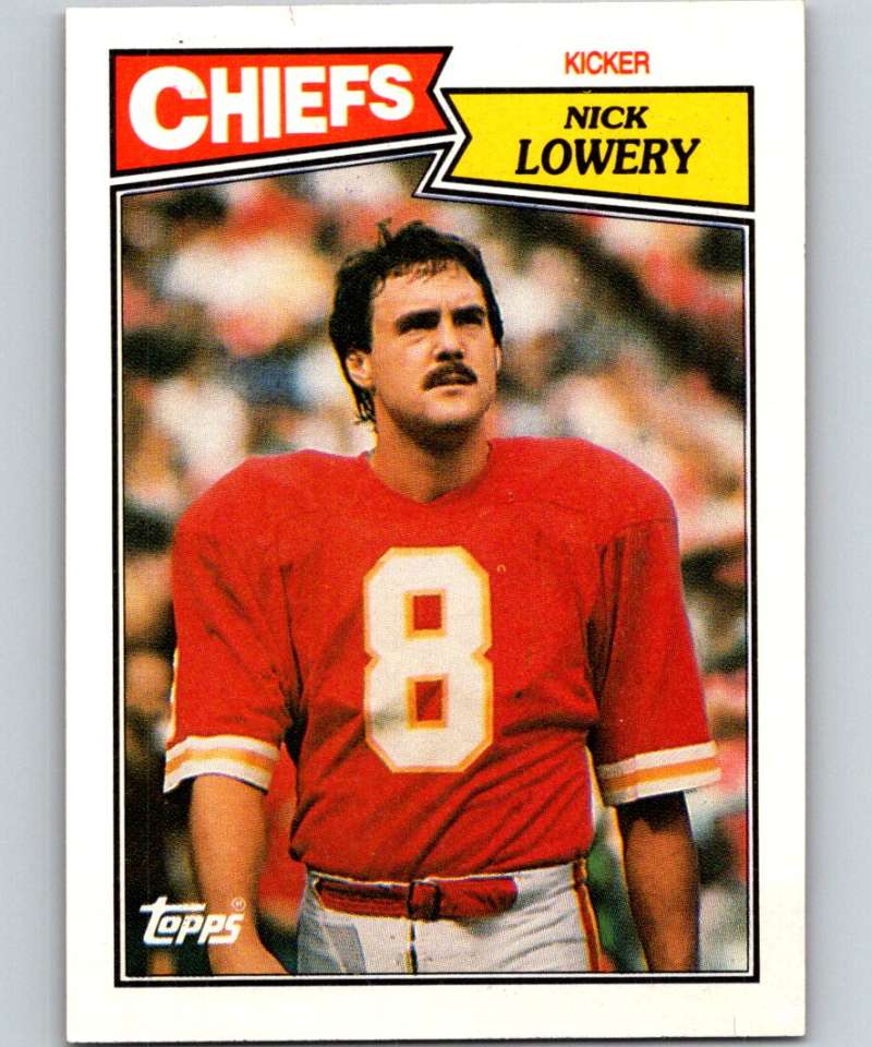 1987 Topps #165 Nick Lowery Chiefs NFL Football Image 1