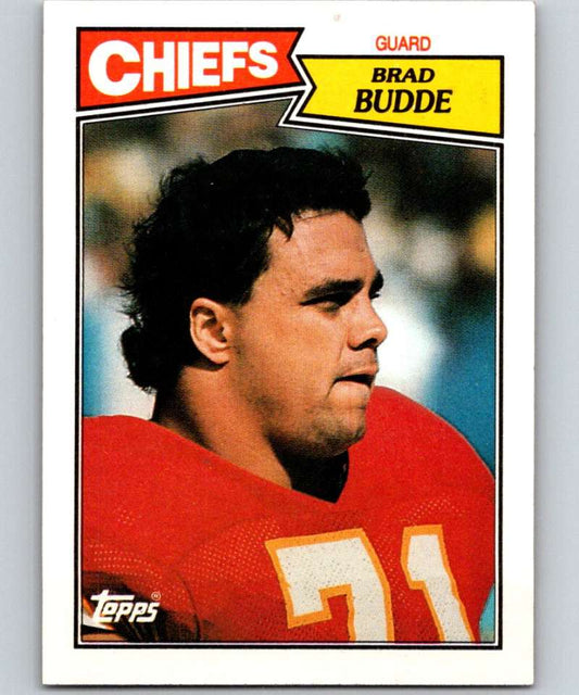 1987 Topps #167 Brad Budde Chiefs NFL Football Image 1