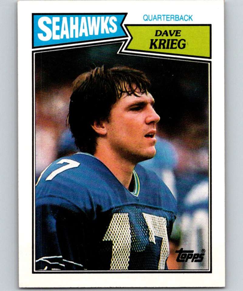 1987 Topps #173 Dave Krieg Seahawks NFL Football