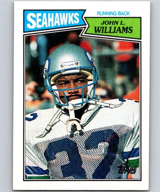 1987 Topps #175 John Williams RC Rookie Seahawks NFL Football Image 1