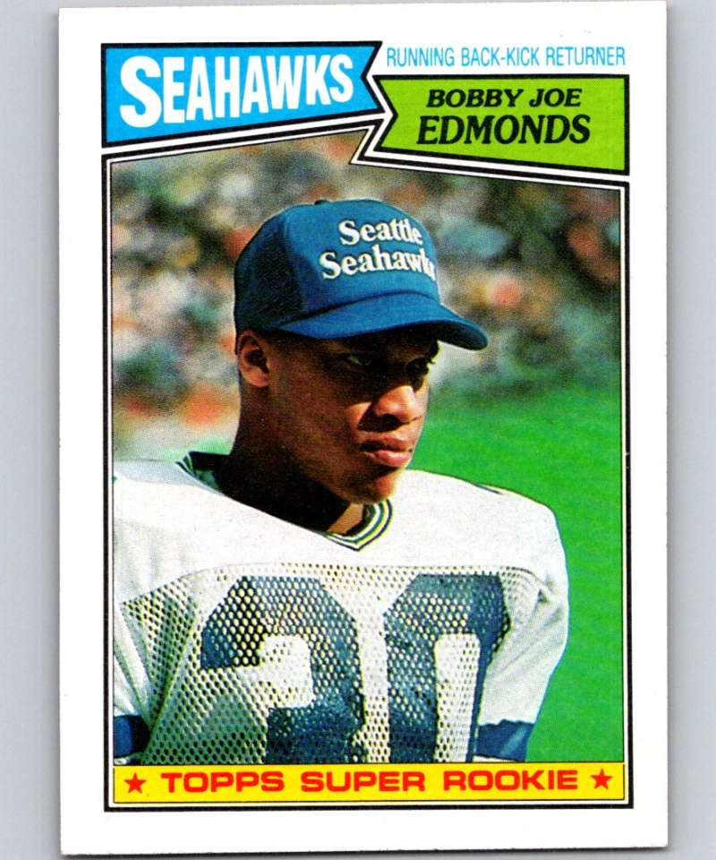 1987 Topps #176 Bobby Joe Edmonds RC Rookie Seahawks NFL Football Image 1