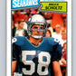 1987 Topps #178 Bruce Scholtz Seahawks NFL Football