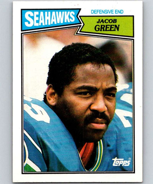 1987 Topps #180 Jacob Green Seahawks NFL Football Image 1