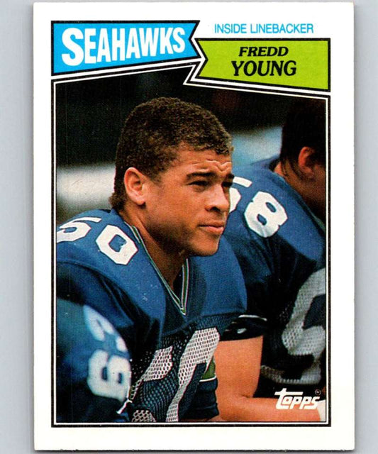 1987 Topps #181 Fredd Young Seahawks NFL Football Image 1