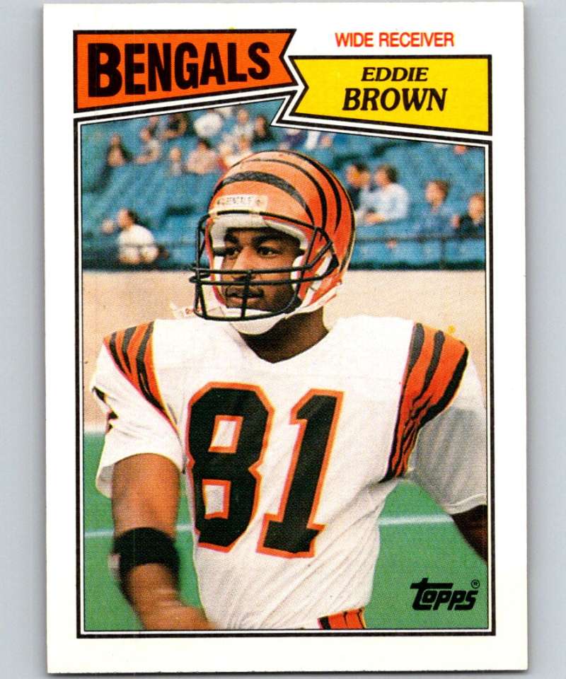 1987 Topps #189 Eddie Brown Bengals NFL Football Image 1