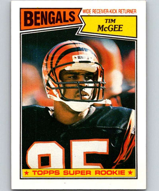 1987 Topps #190 Tim McGee RC Rookie Bengals NFL Football Image 1
