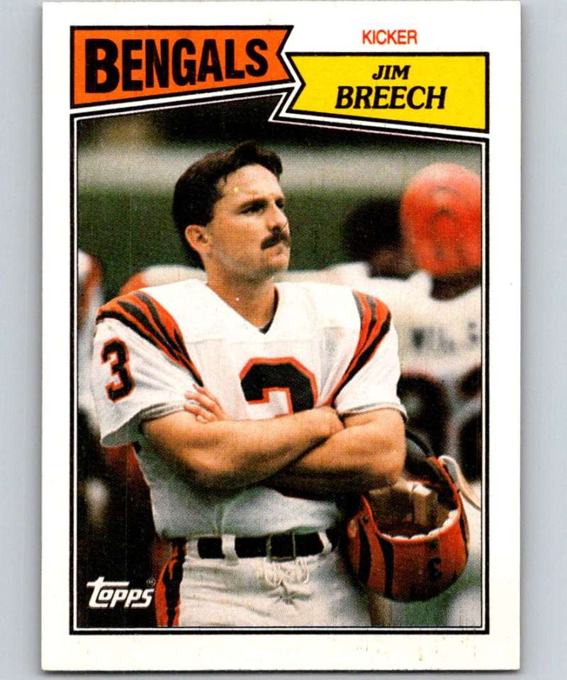 1987 Topps #191 Jim Breech Bengals NFL Football