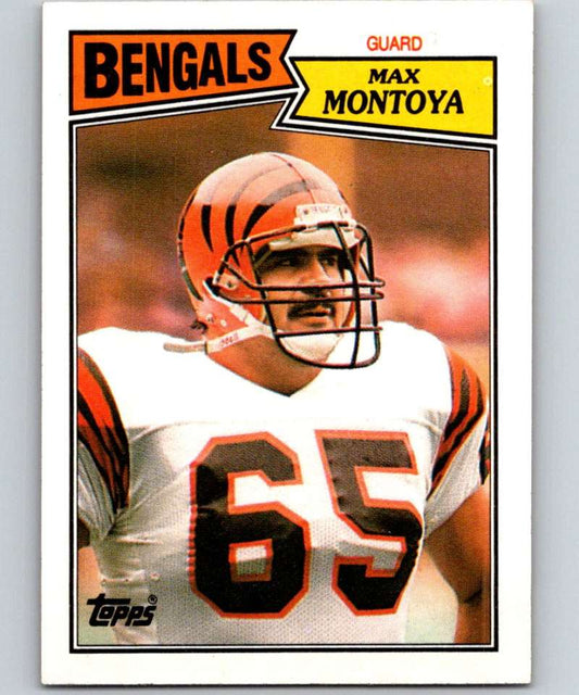1987 Topps #193 Max Montoya Bengals NFL Football Image 1