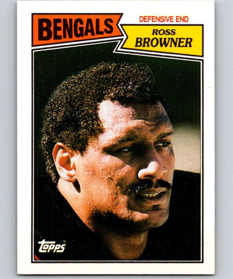 1987 Topps #195 Ross Browner Bengals NFL Football Image 1