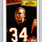 1987 Topps #197 Louis Breeden Bengals NFL Football Image 1