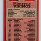 1987 Topps #198 Darrin Nelson Vikings TL NFL Football