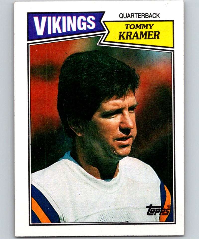 1987 Topps #199 Tommy Kramer Vikings NFL Football Image 1