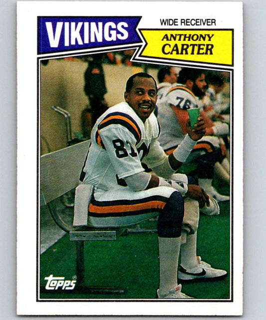1987 Topps #202 Anthony Carter Vikings NFL Football