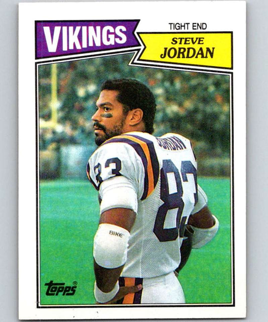 1987 Topps #204 Steve Jordan Vikings NFL Football