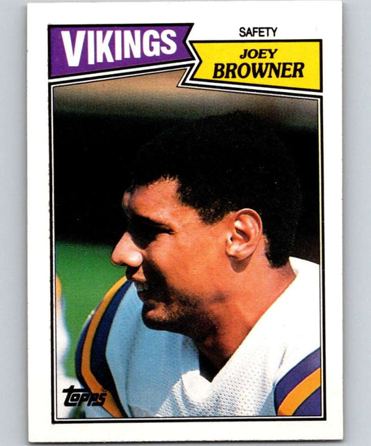 1987 Topps #211 Joey Browner Vikings NFL Football Image 1