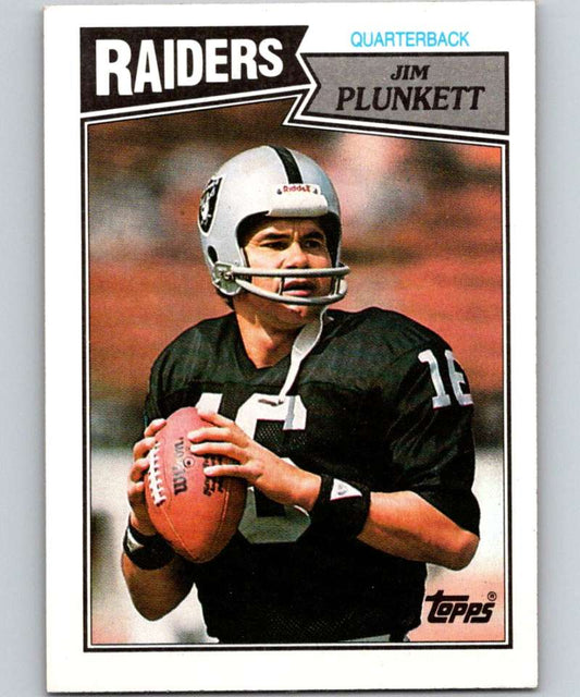 1987 Topps #214 Jim Plunkett LA Raiders NFL Football