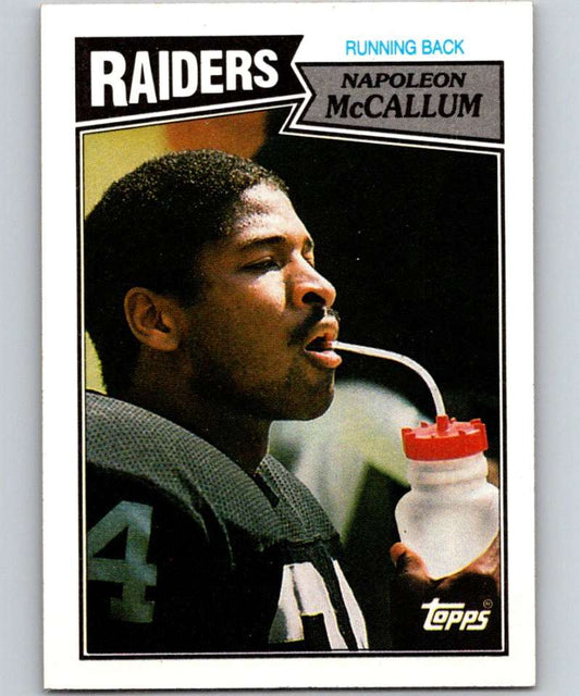 1987 Topps #216 Napoleon McCallum RC Rookie LA Raiders NFL Football Image 1