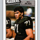 1987 Topps #221 Bill Pickel LA Raiders NFL Football Image 1