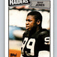 1987 Topps #222 Sean Jones RC Rookie LA Raiders NFL Football