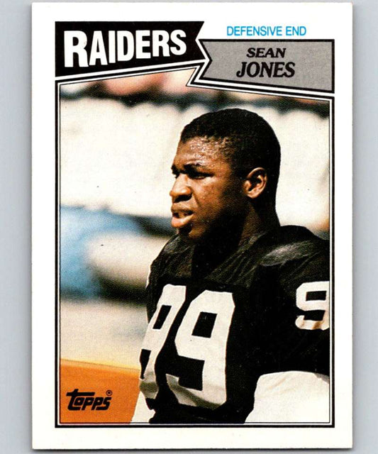 1987 Topps #222 Sean Jones RC Rookie LA Raiders NFL Football