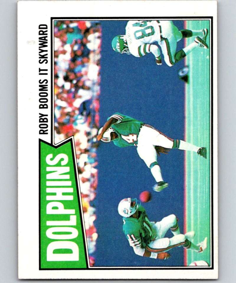 1987 Topps #232 Reggie Roby Dolphins TL NFL Football