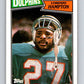 1987 Topps #234 Lorenzo Hampton RC Rookie Dolphins NFL Football