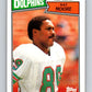 1987 Topps #238 Nat Moore Dolphins NFL Football Image 1