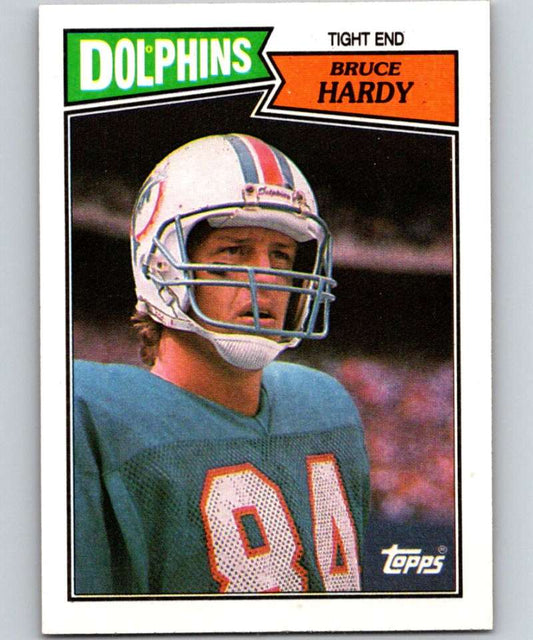 1987 Topps #239 Bruce Hardy Dolphins NFL Football