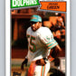1987 Topps #243 Hugh Green Dolphins NFL Football Image 1
