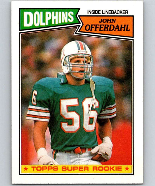 1987 Topps #244 John Offerdahl RC Rookie Dolphins NFL Football