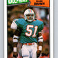 1987 Topps #245 Mark Brown Dolphins NFL Football