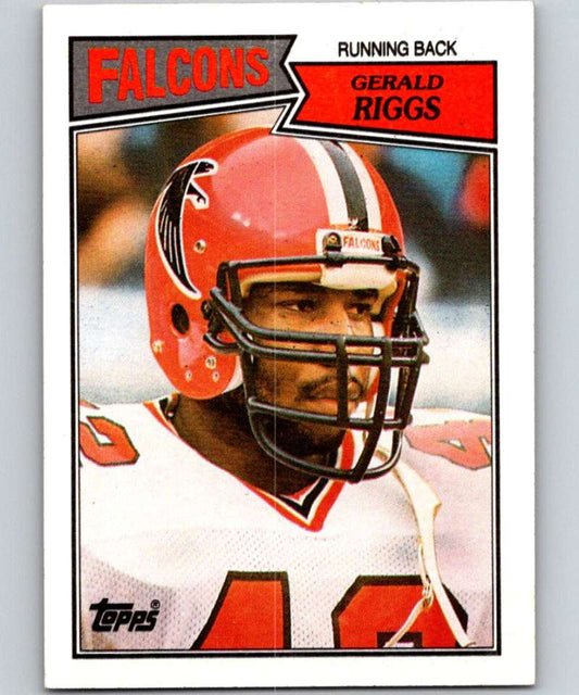 1987 Topps #250 Gerald Riggs Falcons NFL Football Image 1