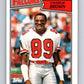 1987 Topps #252 Charlie Brown Falcons NFL Football Image 1