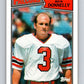1987 Topps #254 Rick Donnelly Falcons NFL Football Image 1