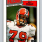 1987 Topps #255 Bill Fralic Falcons NFL Football Image 1