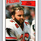 1987 Topps #256 Mike Gann RC Rookie Falcons NFL Football