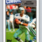 1987 Topps #262 Steve Pelluer RC Rookie Cowboys NFL Football