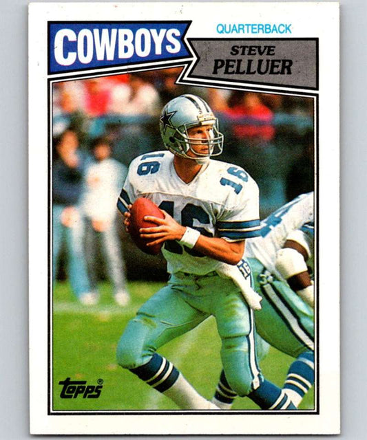 1987 Topps #262 Steve Pelluer RC Rookie Cowboys NFL Football