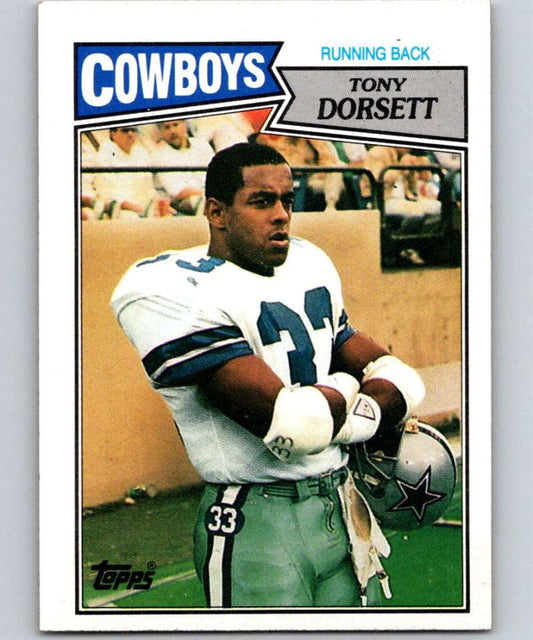1987 Topps #263 Tony Dorsett Cowboys UER NFL Football
