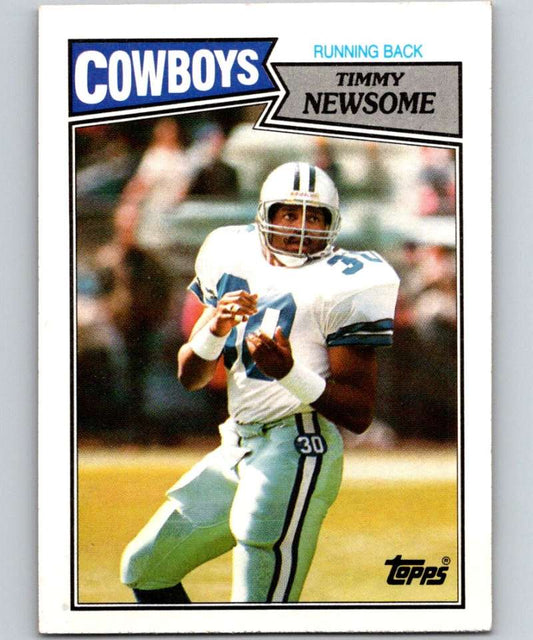1987 Topps #265 Timmy Newsome Cowboys NFL Football Image 1