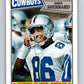 1987 Topps #267 Mike Sherrard RC Rookie Cowboys NFL Football Image 1