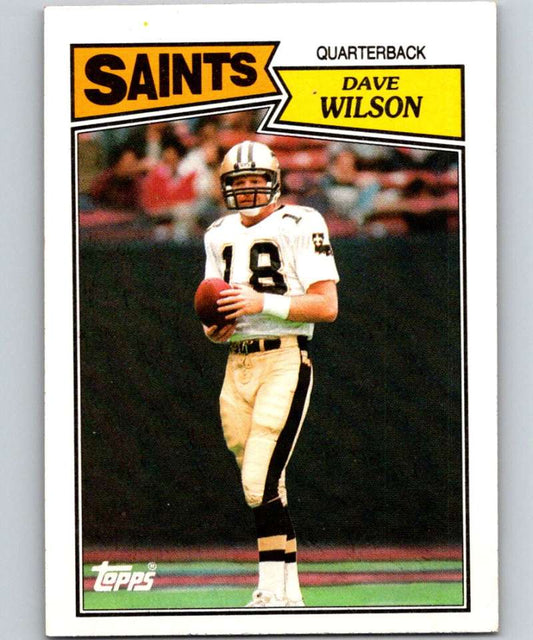 1987 Topps #273 Dave Wilson Saints NFL Football Image 1